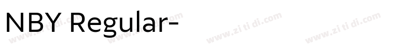 NBY Regular字体转换